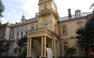 旧岩崎邸庭園洋館外壁等修復⼯事